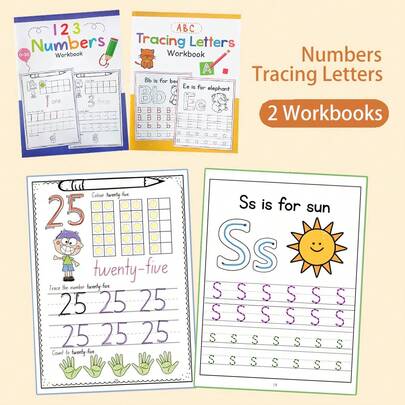 Handwriting Workbook For Kids Ages 3-5: Alphabet & Number Tracing Practice With Lines | Preschool Kindergarten Learning Activities | Early Writing Skills Development Classroom Must Haves