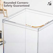Clear Acrylic Box With Lid, Clear Acrylic Display Box Plastic Square Storage Display Case 3.9x3.9x5.9 Inches For Handmade Doll Blind Box Model Jewelry Display Action Home And Outdoor,3.9x3.9x5.9inches - 3.9x3.9x5.9英寸 - 查看 3