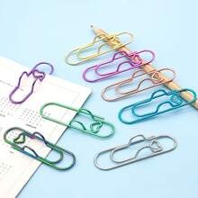 20pcs Stainless Steel Multi-Functional Metal Clips Set, Large Capacity Notebook & Journal Accessories With Pen Holder, Office & Study Supplies Organizer - Multicolor - View 6