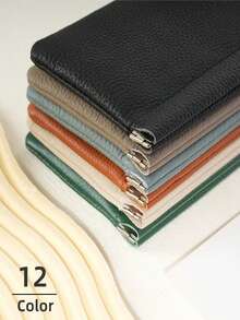 هذه الحقيبة الجلدية ذات الإغلاق الأوتوماتيكي هي حقيبة مستحضرات تجميل كبيرة السعة محمولة، وحافظة للعملات والهاتف اليومية، والطراز الجديد يمكنه استيعاب 100 فاتورة. إنها ضرورية للسفر، وضرورية للعودة إلى المدرسة، والهدية المثالية للنساء، خاصة في عيد الحب. - متعدد الألوان - مشاهدة 10