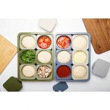 Pizza Dough Trays And Walnut Board Set Includes 2 Steel Coloured Durable Stackable Trays And 1 Walnut Board Versatile Storage And Serving Solution For Pizza Lovers Home And Outdoor Adventures - Gray - View 2