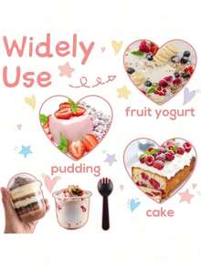 Bộ 1/10/30/50 cốc nhựa trong suốt có nắp, chất liệu PET trong suốt, thích hợp đựng tráng miệng, parfait, cốc dùng một lần trong các bữa tiệc, có thể đựng trái cây, kem, bánh cupcake, đồ uống lạnh, cũng thích hợp làm đồ dùng học tập, túi đựng thức ăn, hộp đựng kẹo, sô cô la, bánh quy, lý tưởng cho các bữa tiệc Halloween hoặc Giáng sinh. - Nhiều màu - Xem 2