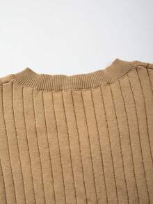 男女通用韩版简约罗纹宽松无袖背心，春夏款 - 黃色 - 查看 7