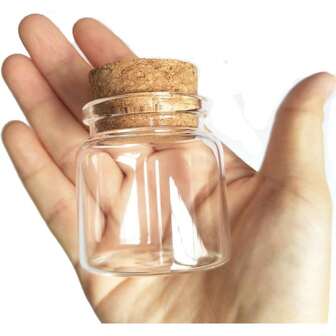 Bayonet Cork Tube Bottle Glass Bottle Drift Bottle Test Tube Agarwood Bottle Cordyceps Flower Tea Bottle Star Wish Bottle 50ml Small Glass Bottles Vials Jars Glass With Cork Stopper Storage Bottle 50ml 47x50mm(1.85x1.96inch)