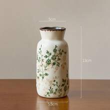 Ice Cracked Vase Retro Cracked Glazed Ceramic Vases With Floral Patterns For Outdoor Garden Decoration Used For Home Decoration Flower Arrangement Decorative Accessories - Multicolor - View 10