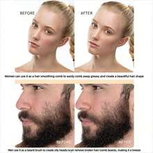 Boar Bristle Slick Back Hair Brush For Sleek Ponytail Bun & Smoothing Hairs, Fly-Aways, Edge Control - Backcombing & Teasing Hairbrush With Wide Rat Tail For Sectioning & Parting ,Hair Styling Tools