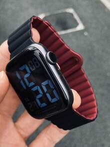 1 New Magnetic Multi-Color Silicone Strap Compatible With Apple Watch Strap Suitable For 38mm 40mm 41mm 42mm 44mm 45mm 46mm 49mm Men's And Women's Fashion Styles Suitable For UltraS10/S11/9/8/7/6/5/4/3/2/1 Smart Wristbands (Excluding Watches), The Best Gift For Girlfriends And Friends For Birthdays, Valentine's Day, Christmas, New Year's Day, Mother's Day, Father's Day, Thanksgiving, Etc