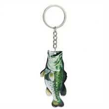 1pc Fashionable Low-Pitch Acrylic Mini Keychain Pendant, Suitable For Fishing Enthusiasts, Ideal For Christmas Tree Decoration, Backpack Keychain Accessory, Couple Gift, Holiday Gift - Multicolor - View 3