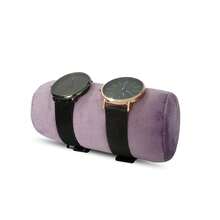Velvet Bangle & Bracelet Organizers And Storage Small Jewelry Travel Organizer Roll, Compact Jewelry Case For Bangles, Bracelets, Watches(Light Purple),LightPurple - LightPurple - 查看 7