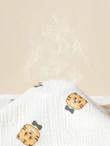 3pcs/Set Cotton Gauze Small Handkerchief Hand Towel Bath Accessories Washcloth Hand Towel Bath Towel Face Towel Pink Towel Small Towel Tea Towel - Multicolor - View 5