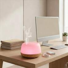 Essential Oil Diffuser, 300Ml Ultrasonic Oil Humidifier With 7 Color Lights 2 Mist Modes With Remote Control For Home, Office - USB - View 9