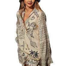 Elegant Women'S A-Line Evening Dress - Black & Golden Geometric Print Mock Neck Long Sleeve Dress With Pleated Detail, Mid-Length Formal Party Dress Spring/Fall, Loose Fit, No Belt, Elegant Event Attire| Sophisticated Style| Pleated Detailing, Dress Printed Satin Two-Piece Set - 黑色 - 查看 6