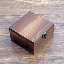 Handcrafted Walnut Wood Keepsake Box – 4.3 X 4.3 X 2.5 Inch – Jewelry, Watch & Gift Storage Box – Rustic Wooden Box For Wedding, Birthday, Christmas,WalnutBox-XPFH-11*11CM - WalnutBox-XPFH-11*11CM - 查看 8