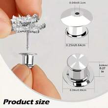 5/10/15/20/30/40/50pcs Locking Needle Backs, Metal Needle Backs For Button, Sewing, DIY Button Badge Needle Backs - Multicolor - View 11