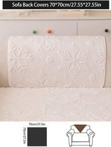 1pc Plush Thickened Warm Sofa Cushion Cover, Modern Minimalist Anti-Slip Sofa Seat Pad, Dust-Proof And Washable Sofa Slipcover, White Fresh And Soft, Pet-Friendly, Fits L-Shaped Sofa And 1/2/3/4 Seater Sofa, Suitable For Bedroom, Office, Living Room - White - View 15