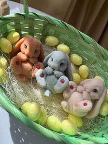 1 Khuôn silicon hình thỏ nằm dễ thương, Khuôn nến thơm hình thỏ Phục sinh sáng tạo tự làm, Khuôn nhựa Epoxy trang trí nhà ngày lễ/Quà tặng, Khuôn đúc thủ công, Khuôn thạch cao trang trí nghệ thuật - trắng - Xem 12