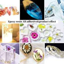 مجموعة غراء إيبوكسي شفاف AB بحجم 240مل/500مل/1000مل، نسبة خلط 1:1، شفافية عالية، جفاف سريع، خالي من الفقاعات، مقاوم للاصفرار، سطح ناعم، مناسب لأعمال الفن DIY كطاولة النهر والصب في المجوهرات وغيرها