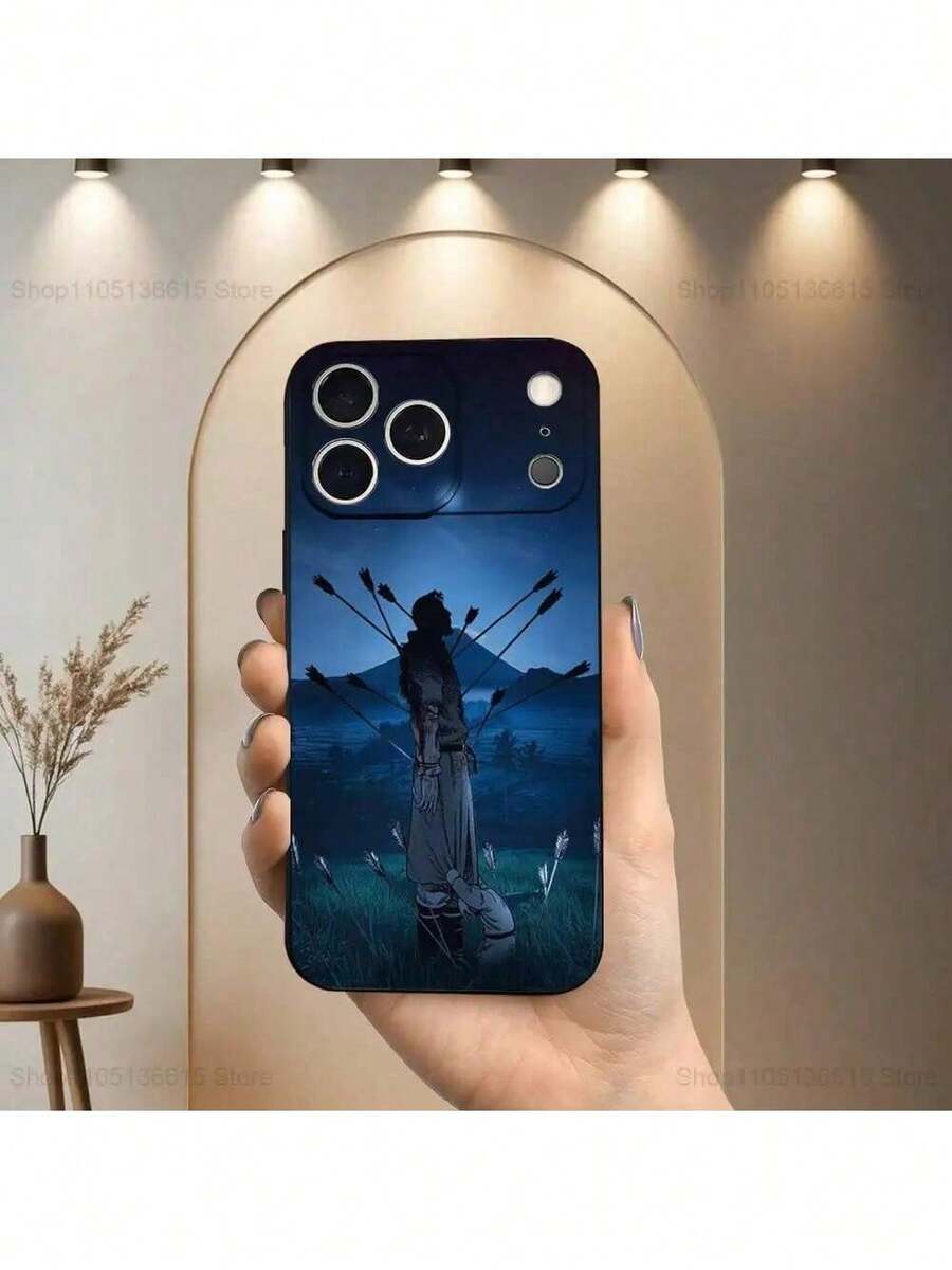 Funda de silicona suave negra compatible con Comics V-VINLAND S-SAGA, compatible con funda  17 Pro Max, funda  17 Pro, funda  17, funda  16, funda  16 Pro Max, funda  15 - Z6 - Ver 1