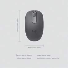 Chuột không dây Logitech M196, Bluetooth 5.0, sử dụng tại văn phòng và nhà riêng, nhỏ gọn và thoải mái, dùng pin, màu đen/trắng/hồng. - Hồng - Xem 6