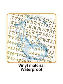 800pcs - 4 Sheets Vinyl Letter Stickers, 0.5 Inch Vinyl Self-Adhesive Number Letter Stickers, Mailbox Number Labels, DIY Crafts Art Making, Stickers Suitable For Signs, Notebooks, Scrapbooks, Crafts, Water Bottles, Mailboxes And Other DIY Projects - Multicolor - View 8