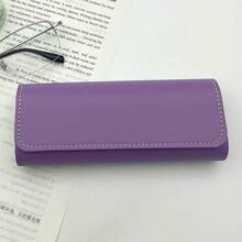 1pc Personalized Name GLASSES CASE Fashion Glasses Holder Eyeglass Faux Leather Carrying Pouch Custom Minimalist Eyeglasses Case Engraved Mother's Day Gifts For Mom Dad Him Her Men Women - Multicolor - View 24