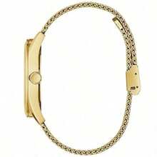 Guess Relógio Masculino Dourado Tom Multifunção Pulseira de Malha GW0368G2