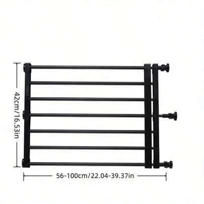 Puerta Baja para Perros - de 56.01 cm a 100.0 cm y de 75.01 cm a 135.0 cm, Antideslizante, No Necesita Perforación, Adecuada para Escaleras y Ventanas, Puerta Extensible a la Izquierda y Derecha, Puerta de  Ajustable para Perros para Entradas y EscalerasPlaza Las