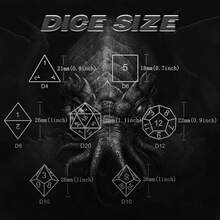 Juego de 7 dados de resina D&D con decoración de trébol y líquido en su interior - Brillo de galaxia con bordes afilados, adecuado para juegos de rol, regalo ideal de cumpleaños o Navidad para adolescentes de 14 años en adelante - Azul - Ver 5