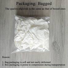 50/100 Pieces Of White Disposable Nitrile Gloves - Latex-Free, Durable, Suitable For Kitchen, Cleaning, Hair Dyeing, And DIY Crafts - White - View 9