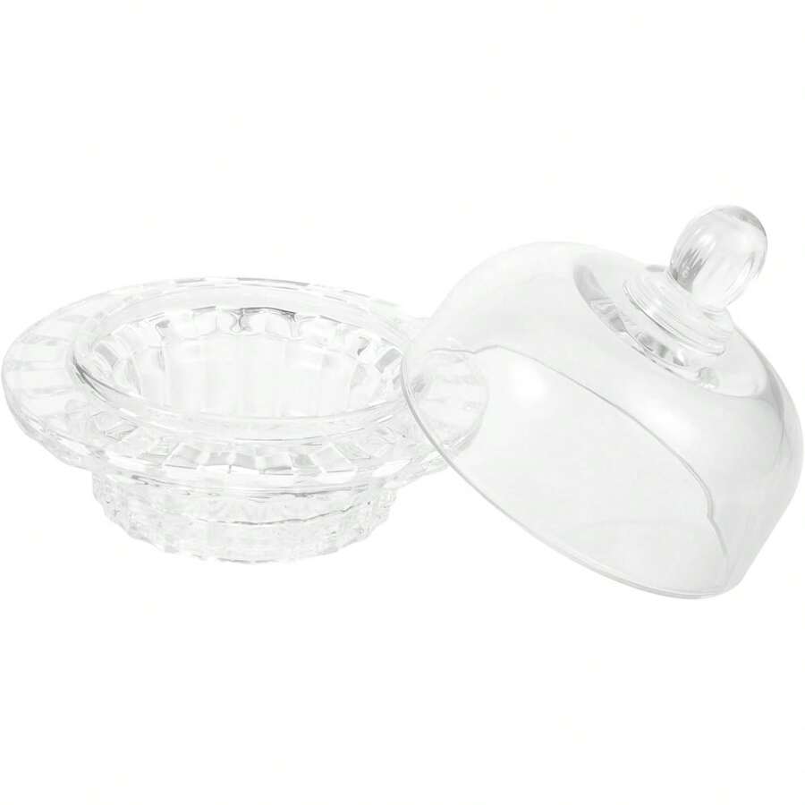 ón de postre transparente tazones de postre con tapasón para mezclar con tapa bol vasitos para postresón soups tazones de preparación de vidrio tazas claras - 1 - Ver 1