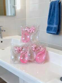 5-In-1 Laundry Detergent Capsules, Fragrance Beads, Fabric Softener, Concentrated Laundry Liquid, Laundry Pearls, 5-In-1 Laundry Detergent Pearls Deep Cleaning Stain Removal, Long-Lasting Fragrance Beads, Concentrated Laundry Liquid Removes Lint, 5-In-1 Laundry Detergent Pearls Hand Wash Pure Fragrance Long-Lasting Fragrance Color Protection Anti-Static 50PCS 3-In-1 Cherry Blossom Laundry Detergent Capsules Set - Multicolor - View 7