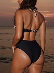 Swim SXY Bộ bikini nữ 2025, Họa tiết ngẫu nhiên, Bản quyền đã mua mùa hè - Nhiều màu - Xem 2