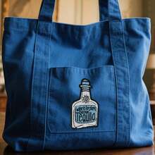 1pc Tequila Bottle Shaped Embroidered Patch, DIY Clothing Decoration Accessory - Multicolor - View 4