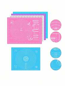 Silicone Baking Mat For Cookie Dough Cake Baking Essential Baking Tool Non-Stick Kneading Mat Easy To Clean Convenient Cleaning Suitable For Dough Pizza And Cakes Durable Double-Sided Industrial Kitchen Tool For Chinese Pastrie Great For Christmas Easter Thanksgiving