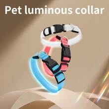 Vizpet LED Dog Collar, Light Up Dog Collar Adjustable USB Rechargeable Super Bright Safety Light Glowing Collars For Dogs Pet Luminous Collar, Night Safety Flashing Dog Collar, Adjustable - Multicolor - View 10