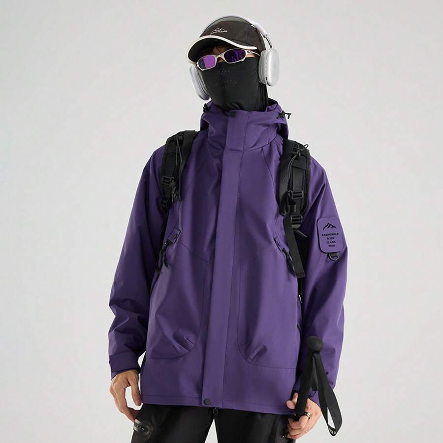 Women Shell Jackets - Purple - View 1