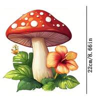 1pc/2pcs/3pcs Durable Long-Lasting Heat Transfer Mushroom Patches, For DIY T-Shirts, Sweatshirts, Jeans, Hoodies, Backpacks, Jackets, Handbags, Pillows