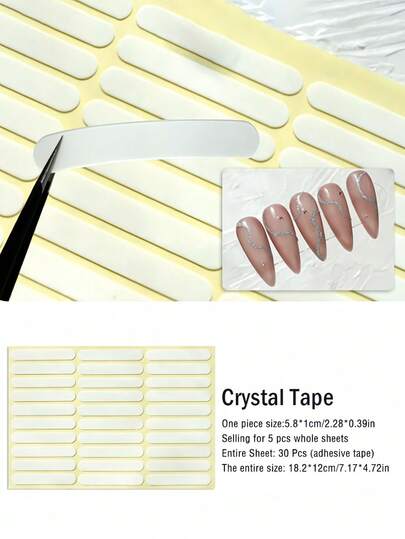 5pcs/11pcs Nail Art Display Board With Adhesive