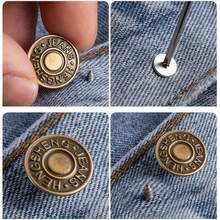 10pcs Adjustable Detachable Seamless Bronze Jeans Buttons - Durable And Easy To Use, Suitable For Denim Clothing, Pants And Accessories | Adjustable Buttons | Long-Lasting - Bronze - View 3