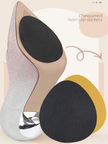 1/2/4/10 Pairs Anti-Slip Shoe Pads, Wear Resistant Gum Sole Heel Protectors, High Heels Cushioning Pads, Suitable For Women Sandals, Pumps, Boots, Back To School Supplies, Outdoor, Sport, Travel, Household, Office, School - Multicolor - View 7