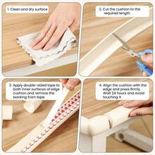 12 Inch Anti Collision Strip Wall Corner Protector  Friendly Soft Edge Guard For Table Safety Padding Impact Resistant Durable Corner Cover - Default - View 7