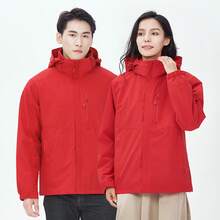 Women Shell Jackets - Red - View 4
