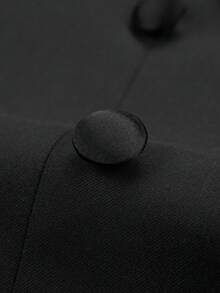 男士燕尾服外套 - 长款黑色晚礼服燕尾服，尖领，奢华婚礼晚宴演出服装，合唱团指挥黑色外套（仅限外套） - 黑色 - 查看 7