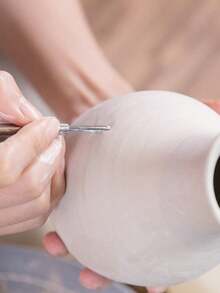 6pcs Clay Sculpting Tools Set, Rosewood Handle Double-Sided Pottery Ceramics Carving Modeling Tools