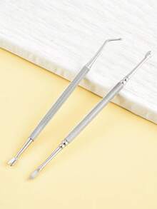 3件套不锈钢嵌甲提趾器 - 弧形指甲清洁器,可深度清洁嵌甲,防滑手柄,易于使用的修脚工具,低致敏性足部护理 - 彩色 - 查看 7