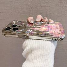 【可愛い城と花火】 17 Pro Max/16 Pro/15 Plus/14/13/12/11 用 電鍍防摔ケース クレープデザイン 衝撃吸収 スクラッチ防止 カラフルなデザインでスタイリッシュ 持ちやすさ抜群 高品質素材 保護とファッション両立 - シルバー - チェックする 9