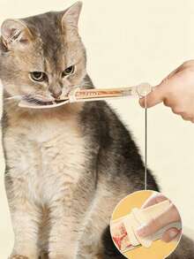 猫咪零食喂食器挤压器、猫咪喂食勺、猫咪零食分配器、宠物专用猫咪零食勺。 - 5毫升 - 查看 7