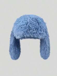A Women's Solid Color, Cute Long Rabbit Ear Fisherman's Hat, Warm And Versatile, Suitable Outdoor Activities In Autumn And Winter. - Bucket Hat - View 4