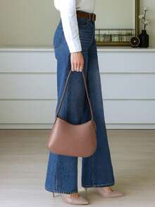 Women's Fashion Street-Style Wide Leg Loose Casual Jeans, Stylish And Minimalist, Suitable For Daily Wear - Blue - View 6