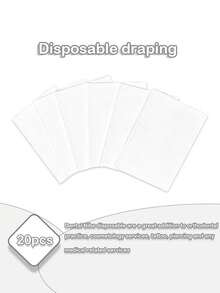 1 Pack Disposable Pink/Blue Manicure Desk Mat, 3-Ply Waterproof Foldable Cleaning Pad, Tablecloth, Nail Salon Paper Towels, Multi-Purpose Beauty, Tattoo, Dental Cleaning Cloth, Waterproof Tablecloth, Nail Art Tools - Multicolor - View 30